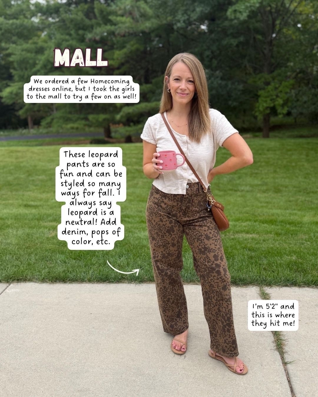 Love these leopard pants! I think leopard is a neutral - add pops
Of color! I’m 5’2” and they just touch my foot!

#LTKgrwm #LTKOver40 #LTKSeasonal
