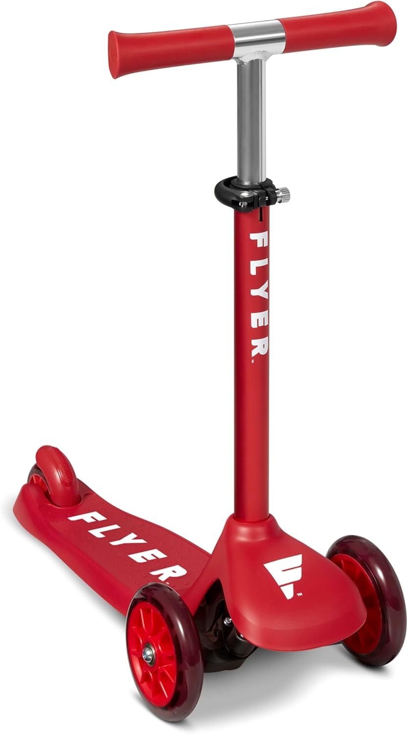 Flyer Glider Jr., Radio Flyer Lean to Steer Toddler Scooter, Red, for Kids Ages 2-5 Years | Amazon (US)