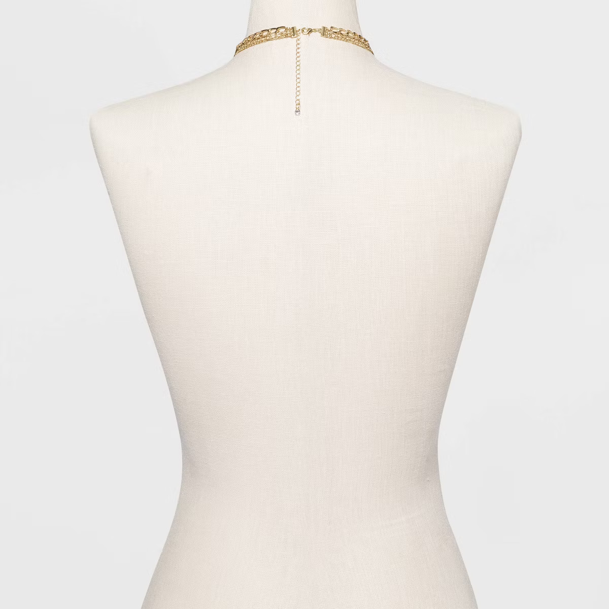 3 Row Chunky Chain Necklace - A New Day™ Gold | Target