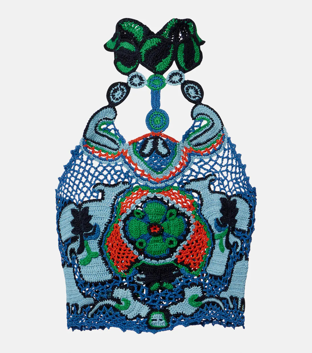 Floral crochet cotton crop top | Mytheresa (US/CA)