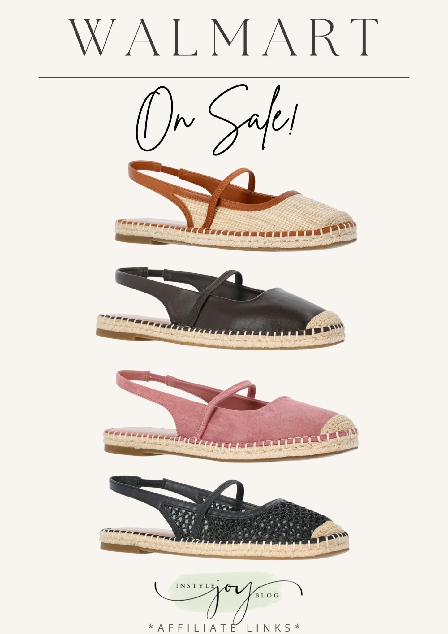 SALE!! 🚨Walmart Time and Tru Women's Espadrille Slingback Shoes

#LTKWorkwear #LTKSaleAlert #LTKTravel