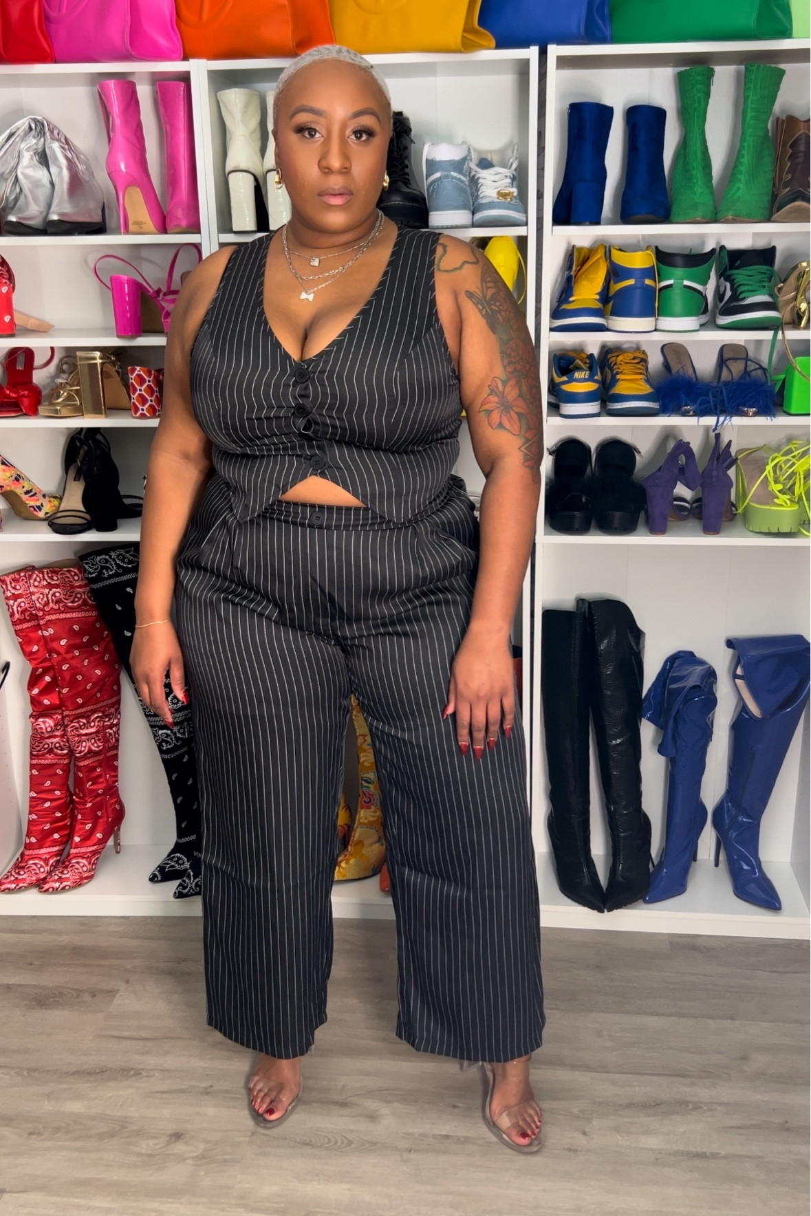 Plus Size | curvy style | pinstripe | size 2x

#LTKfindsunder50 #LTKstyletip #LTKplussize