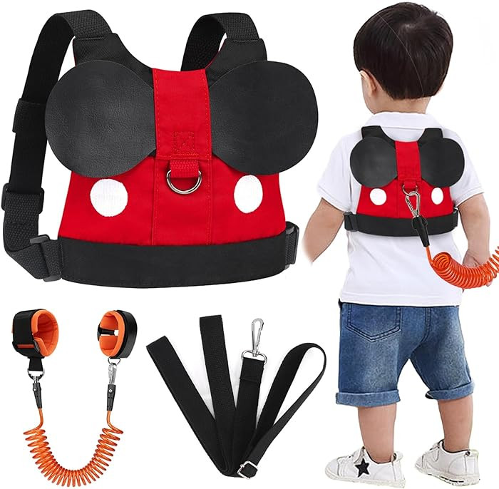 Accmor Toddler Leash Harness, Child Harness Baby Leash + Anti-Lost Wrist Link, Cute Kids Harness ... | Amazon (US)