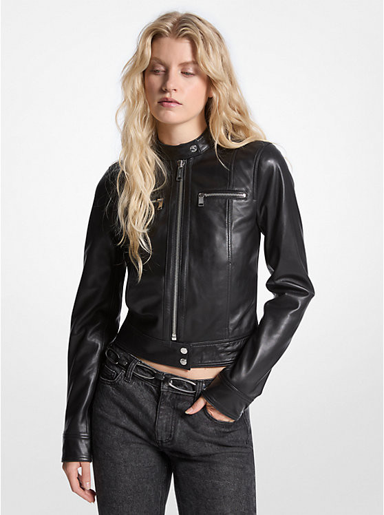 Leather Jacket | Michael Kors US