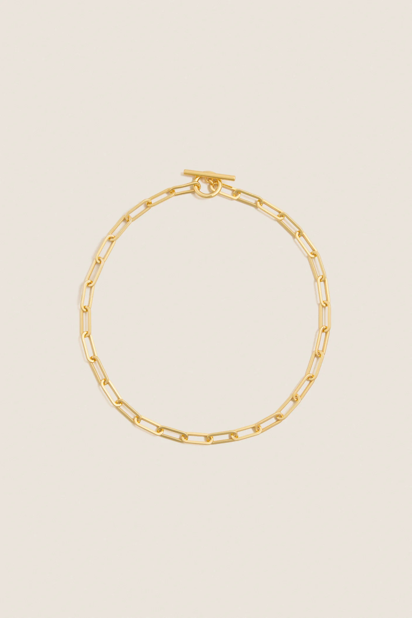 Gold Paperclip Toggle Clasp Necklace | Tuckernuck (US)