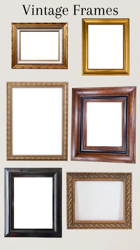 Vintage frame, gold frame, wood frame, art 

#LTKstyletip #LTKhome