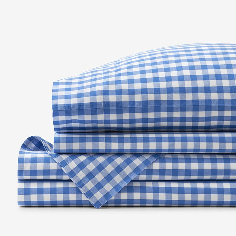 Company Organic Cotton™ Gingham Percale Sheet Set | The Company Store