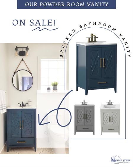 Love this bathroom vanity and it’s 48% off right now. Home improvement, powder room, bathroom makeover , Wayfair, sale

#LTKhome #LTKsalealert #LTKFind