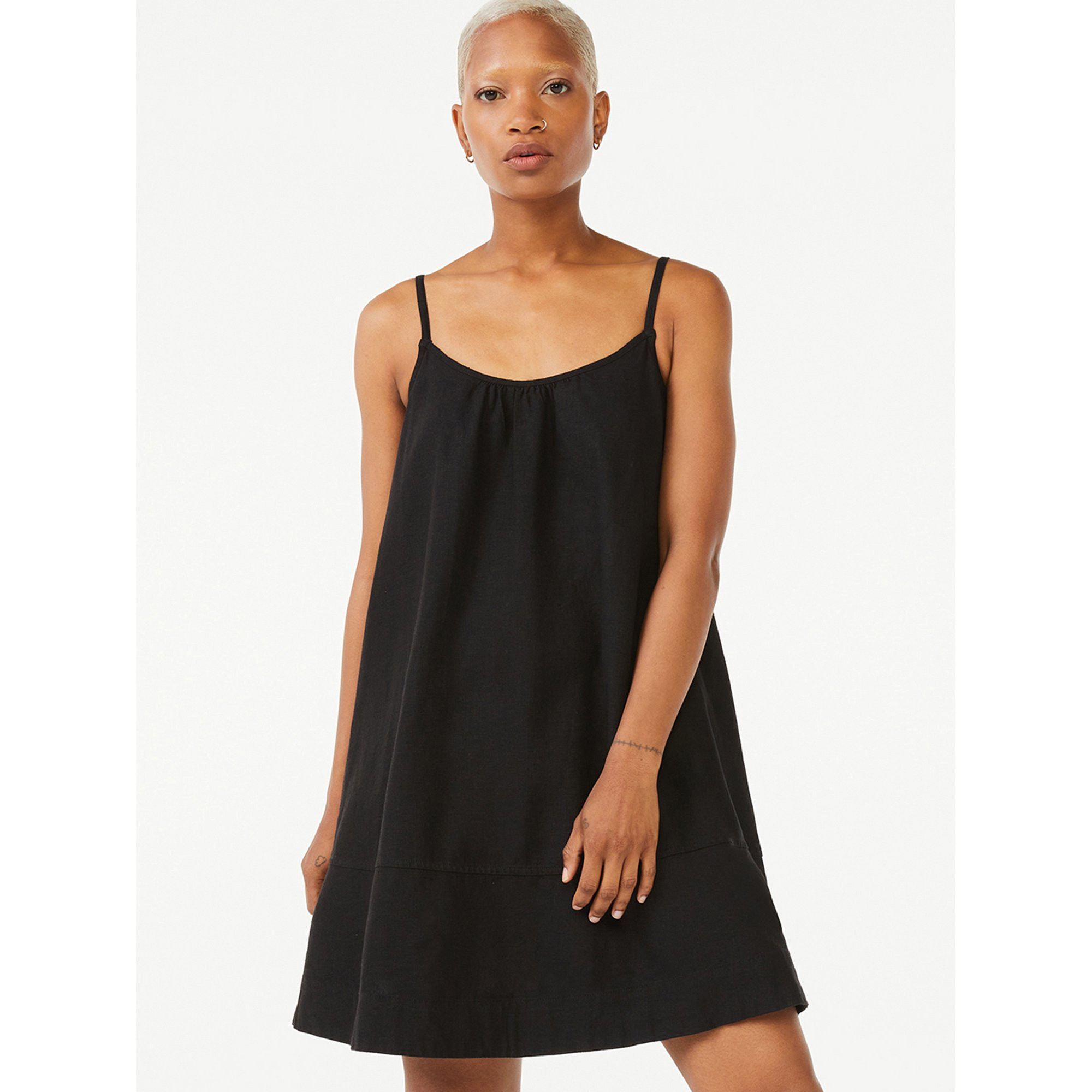 Free Assembly Women's Strappy Swing Dress | Walmart (US)
