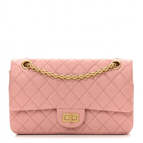 Aged Calfskin Quilted 2.55 Reissue 225 Flap Pink | FASHIONPHILE (US)