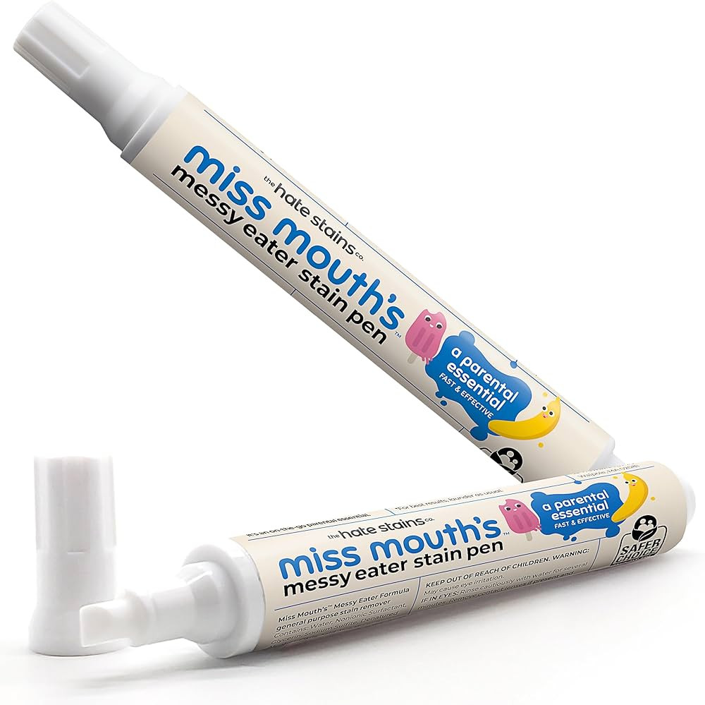 Miss Mouth's Messy Eater Stain Treater Pen - 2 Pack To Go Instant Stain Remover Pen - Newborn & B... | Amazon (US)