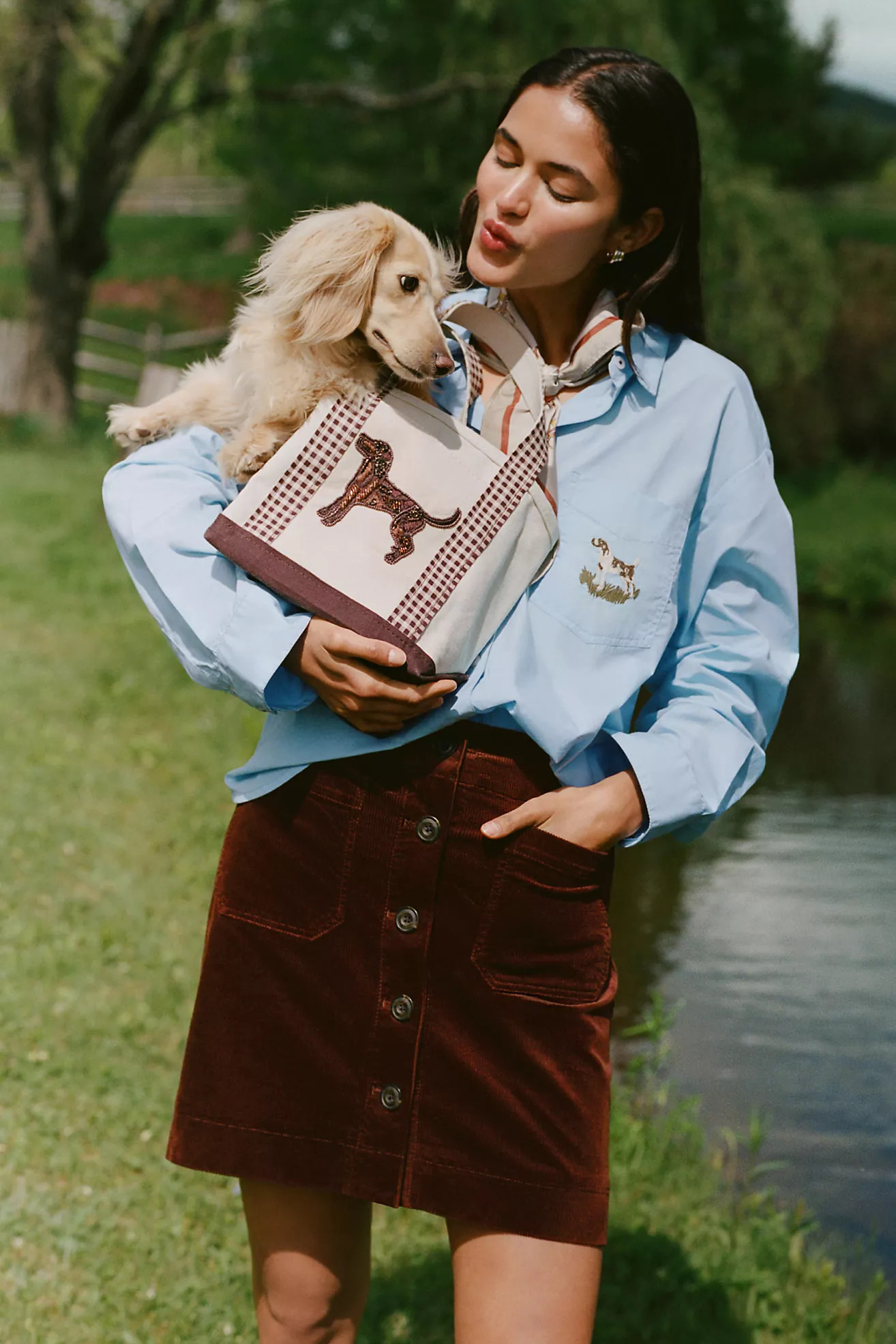 The Shrunken Bennet Buttondown Shirt by Maeve | Anthropologie (US)