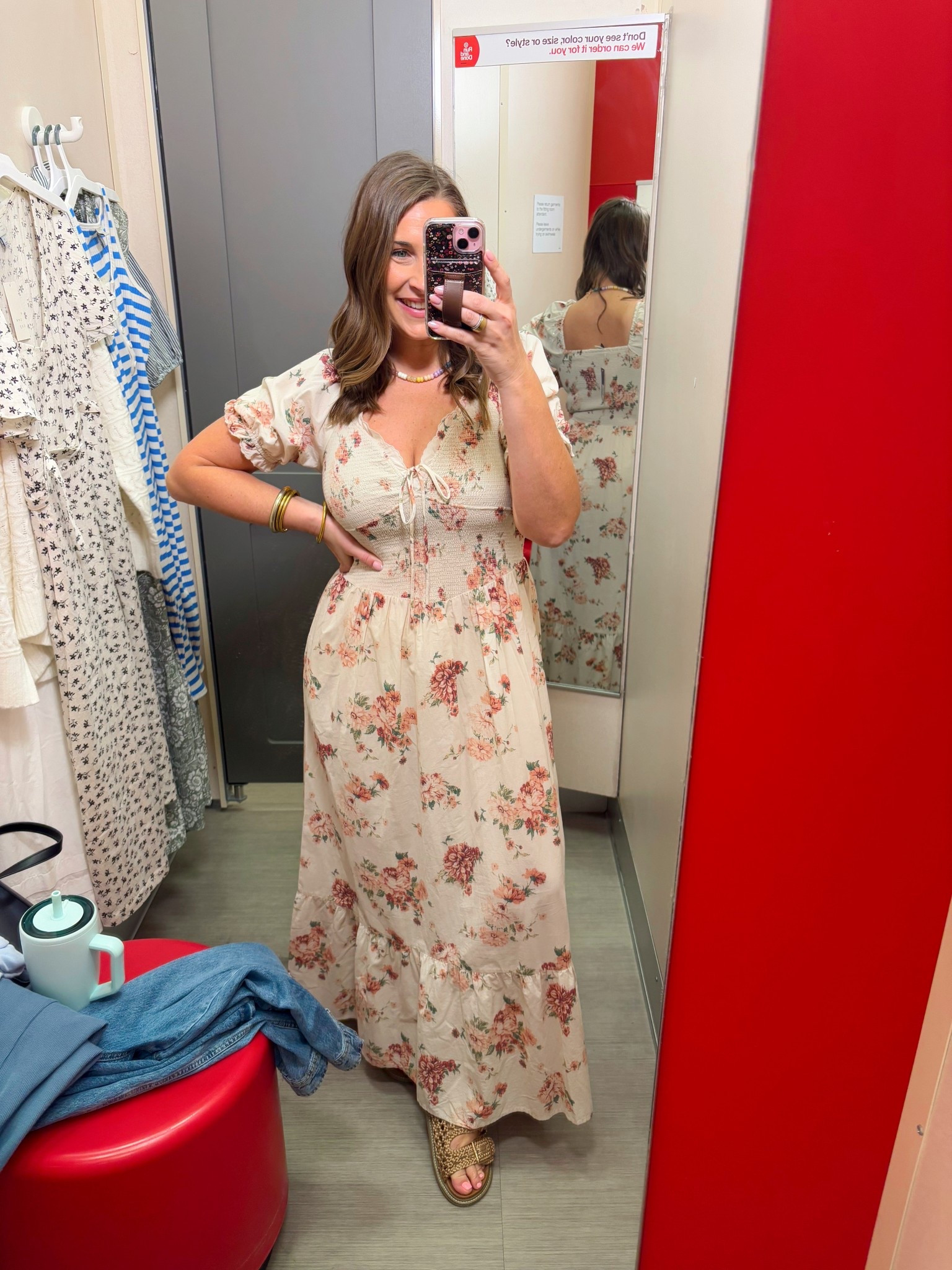 Sleeves, smocked, comfy- love this floral maxi dress from @Target so pretty! 

TTS- medium 
Baby shower dress, brunch dress, spring event dress 

#LTKgrwm #LTKTravel #LTKootd