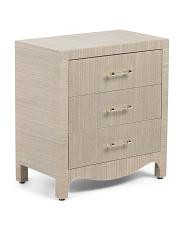 24x14x26 3 drawer wavy bottom accent table | TJ Maxx