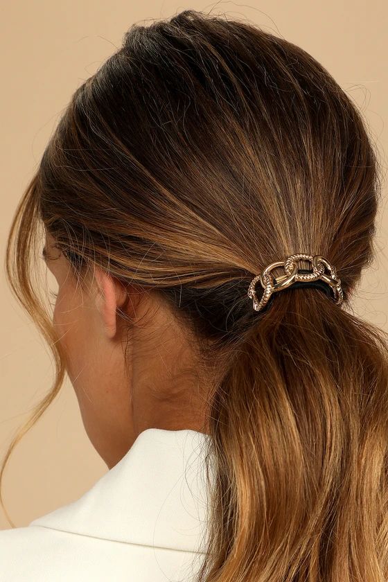 Chic Connection Gold Chain Link Ponytail Holder | Lulus (US)