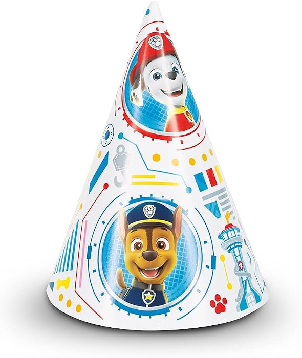 Paw Patrol Party Hats (8 Count) - Colorful & Fun Celebration Accessory, Perfect for Kids' Parties | Amazon (US)