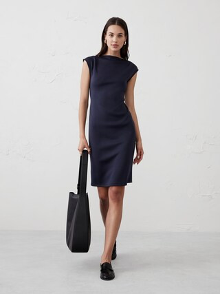Soft Touch Scuba Sheath Dress | Banana Republic Factory