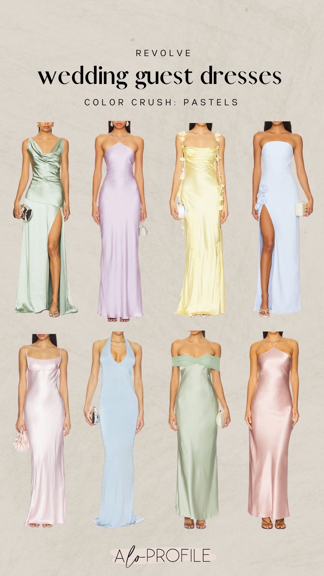 Spring Wedding Guest Dresses: Pastels // revolve, spring dress, summer dress, spring wedding, spring wedding guest, summer wedding guest, wedding guest outfit, wedding guest dresses, trending wedding guest dress