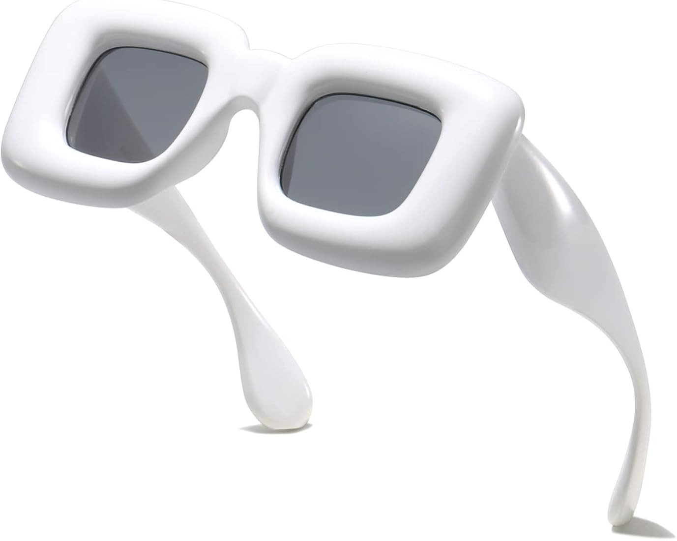 aisswzber Bold Cute Square Inflated Sunglasses for Women MenTrendy Fun Funky Lip Shape Glasses UV... | Amazon (US)