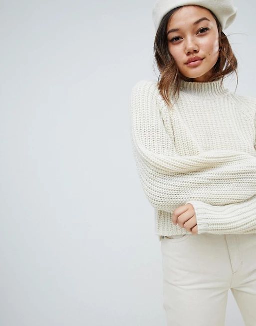 ASOS DESIGN crop sweater with wide sleeve | ASOS US