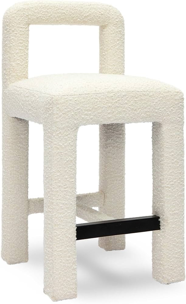 Tov Furniture Hazel Cream Boucle Counter Stool | Amazon (US)