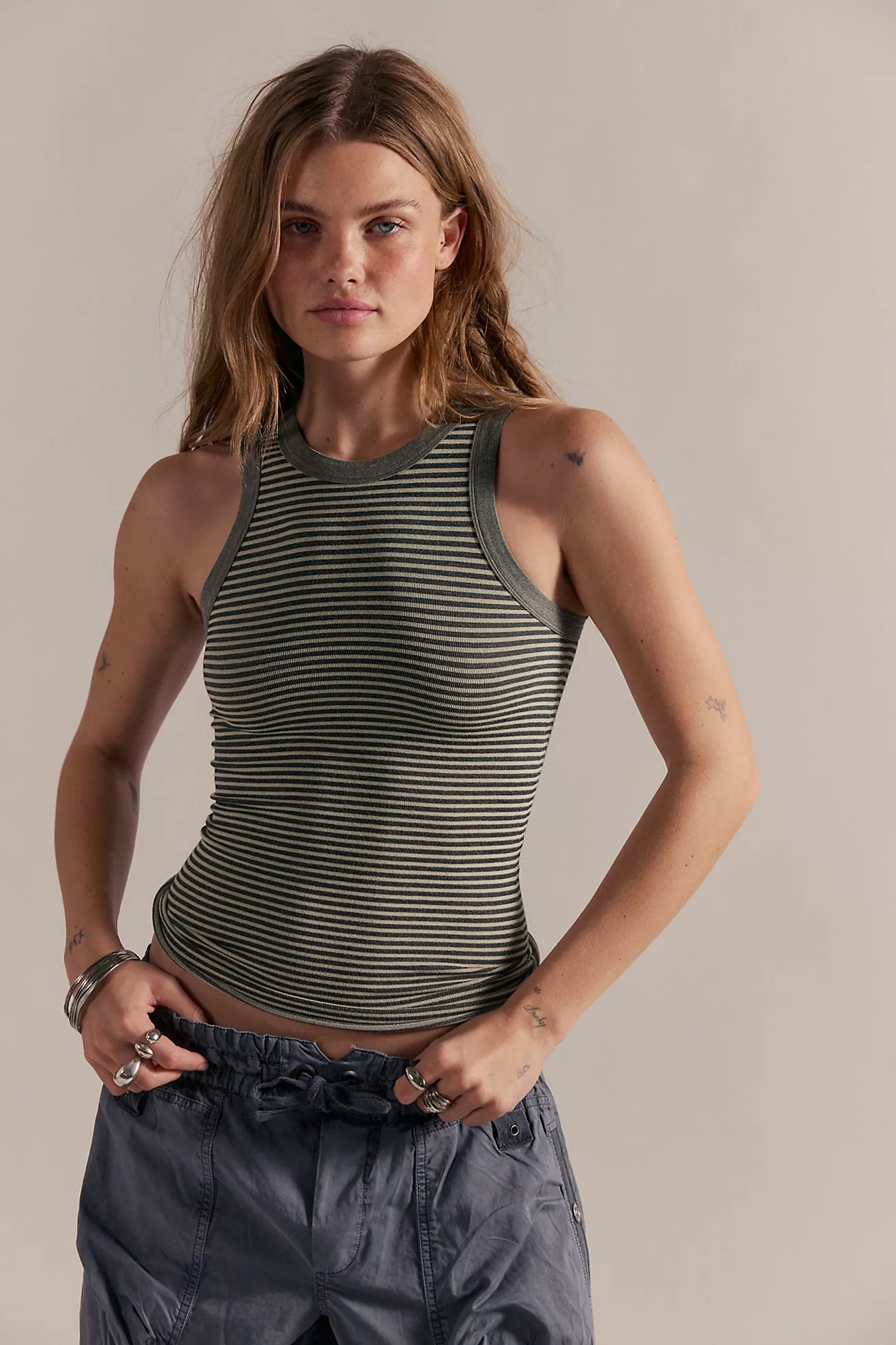 So Soft Seamless Modal Stripe Tank | Free People (Global - UK&FR Excluded)