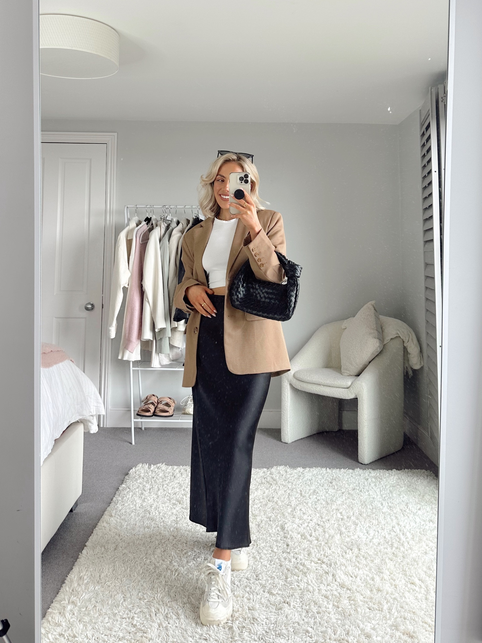 Black satin midi skirt outfit idea! 

#LTKstyletip #LTKeurope #LTKSeasonal