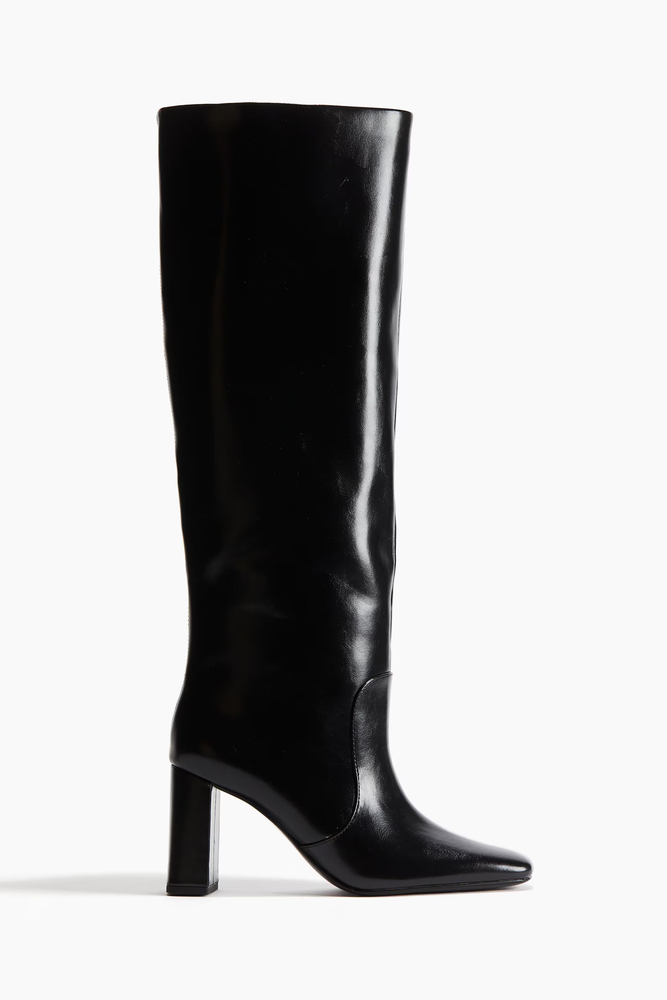 Knee-High Boots - High heel - Black - Ladies | H&M US | H&M (US + CA)