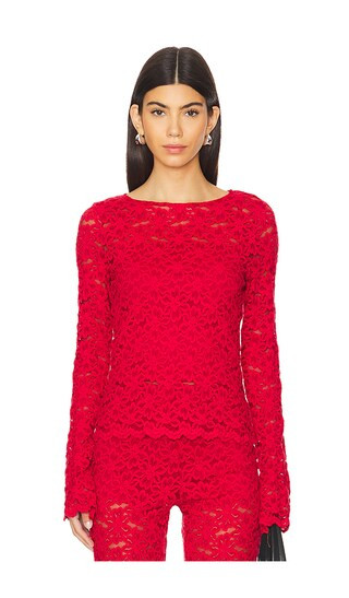 Bowie Top in Radiant Red | Revolve Clothing (Global)