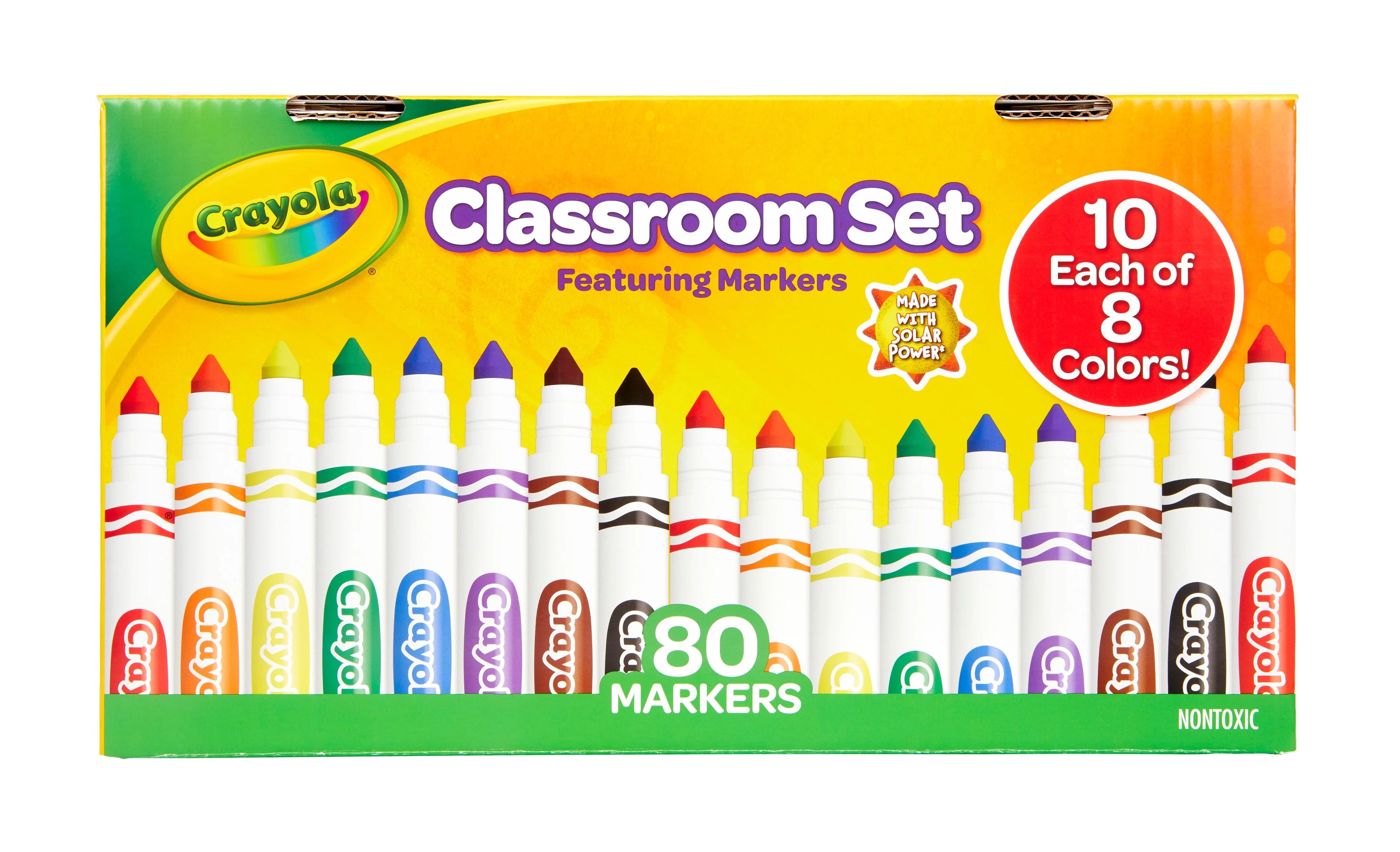 Crayola Classroom Set Broad Line Art Markers, 80 Ct, Teacher Supplies, Teacher Gifts | Walmart (US)