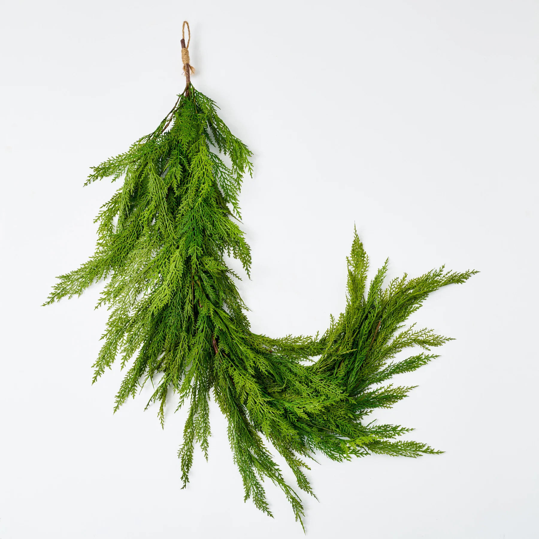 Draping Real Touch Lebanon Cedar Garland Dripping Winter Greenery Christmas Decor | Darby Creek Trading