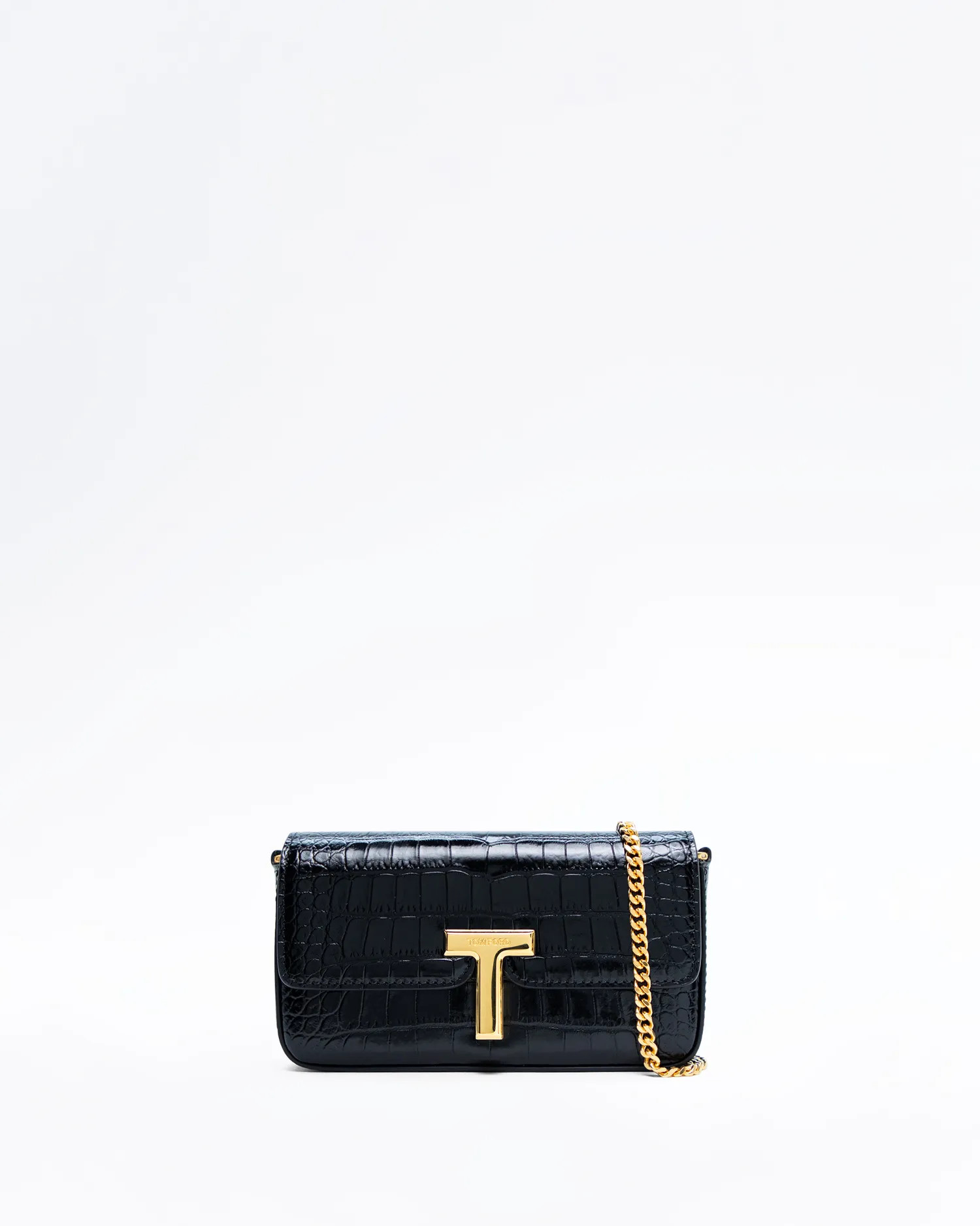 Shiny Crocodile Wallis Mini Bag | Vivrelle