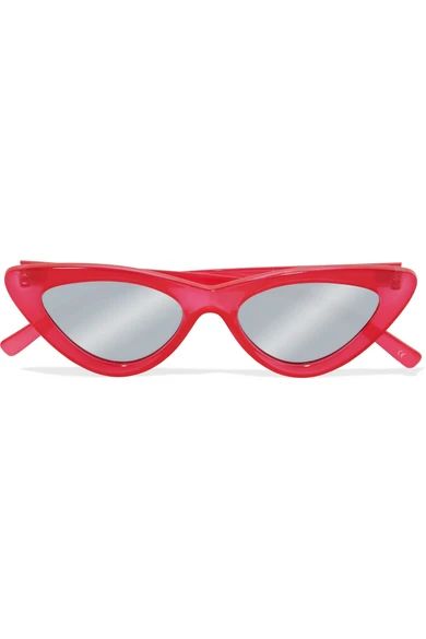 Le Specs - Adam Selman The Last Lolita Cat-eye Acetate Mirrored Sunglasses | NET-A-PORTER (US)