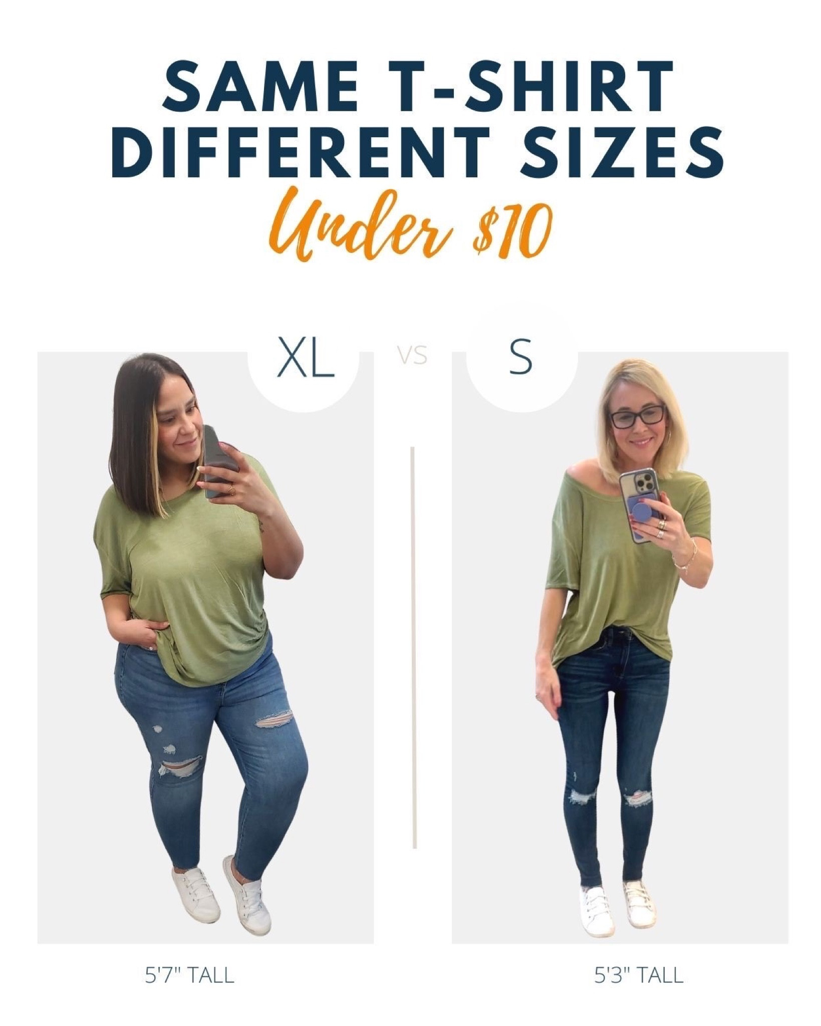 Rachel and Collin both LOVE this affordable top!! In fact, they have it in multiple colors! 😍 

It’s super soft and is the perfect relaxed fit! Both ladies said it can be worn comfortably tucked in, knotted on the side, or just plain with leggings! You can’t go wrong scooping up this staple piece! 😍🙌🏼

#LTKunder50 #LTKstyletip #LTKfit