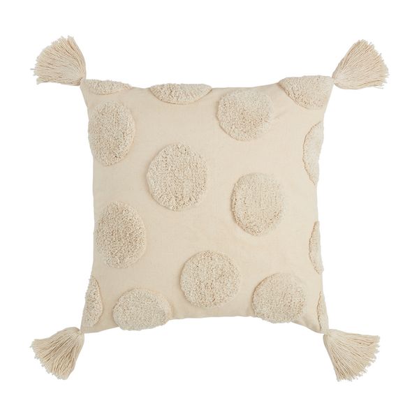 Square Tufted Pattern Pillow | Mud Pie