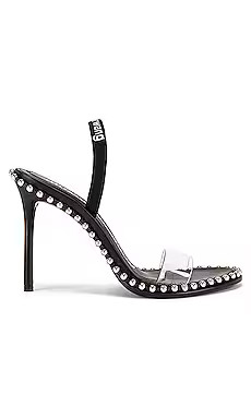 Alexander Wang Nova Logo Sandal in Black from Revolve.com | Revolve Clothing (Global)