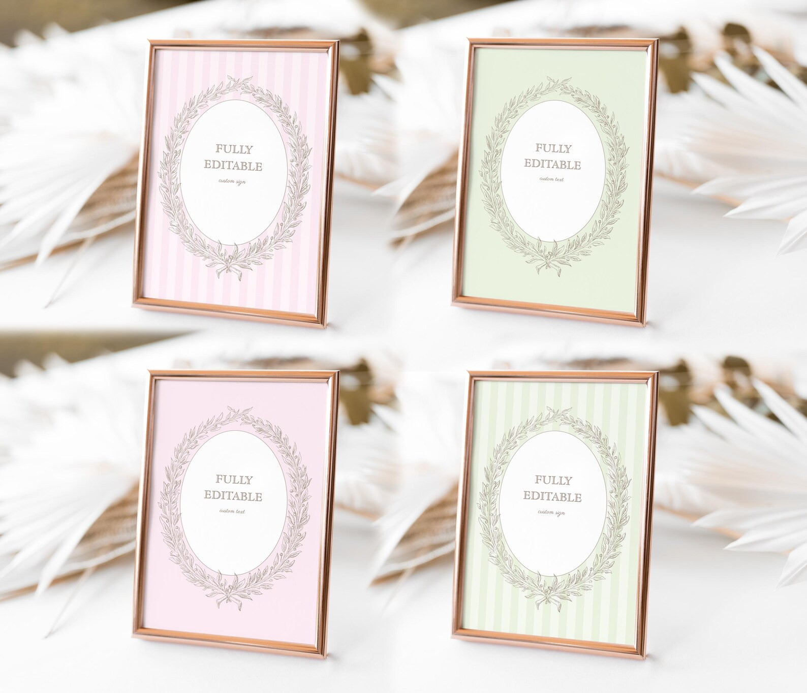Ladurée Fully Editable Custom Sign, French Cafe, Baby Shower Pink & Mint, Afternoon Tea L01 | Etsy (Global)