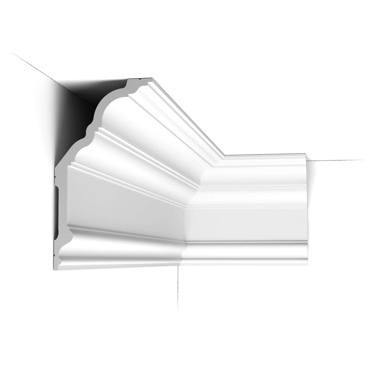 5-5/16 in x 10 in x 78-3/4 in Primed White Plain Polyurethane Crown Moulding | Wayfair North America