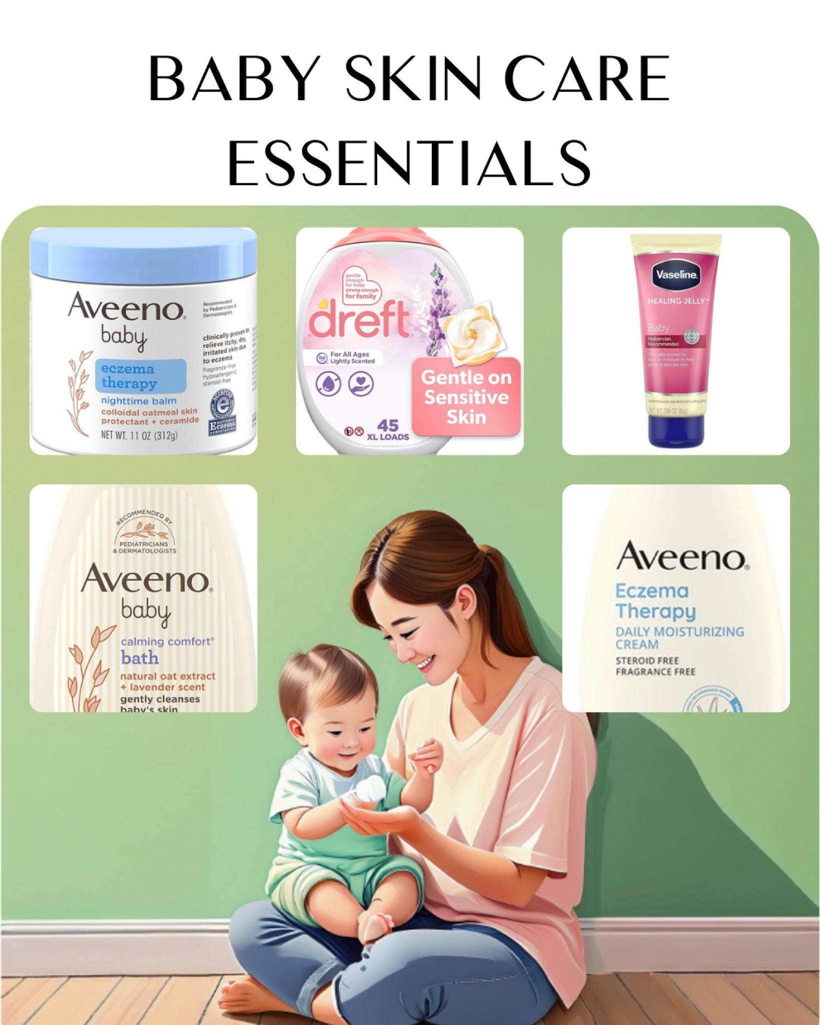 Nurture your baby's delicate skin with the finest baby skin care products designed to keep them soft, smooth, and healthy. From ultra-gentle lotions and soothing creams to nourishing oils and mild body washes, these essentials cater to your baby's unique skin needs. Crafted with hypoallergenic and natural ingredients, these products provide the ultimate care and protection, ensuring your baby’s skin stays hydrated and irritation-free. Embrace a skincare routine that pampers your little one with love and tenderness. Discover the best in baby skin care. 

#LTKKids #LTKBaby #LTKFamily
