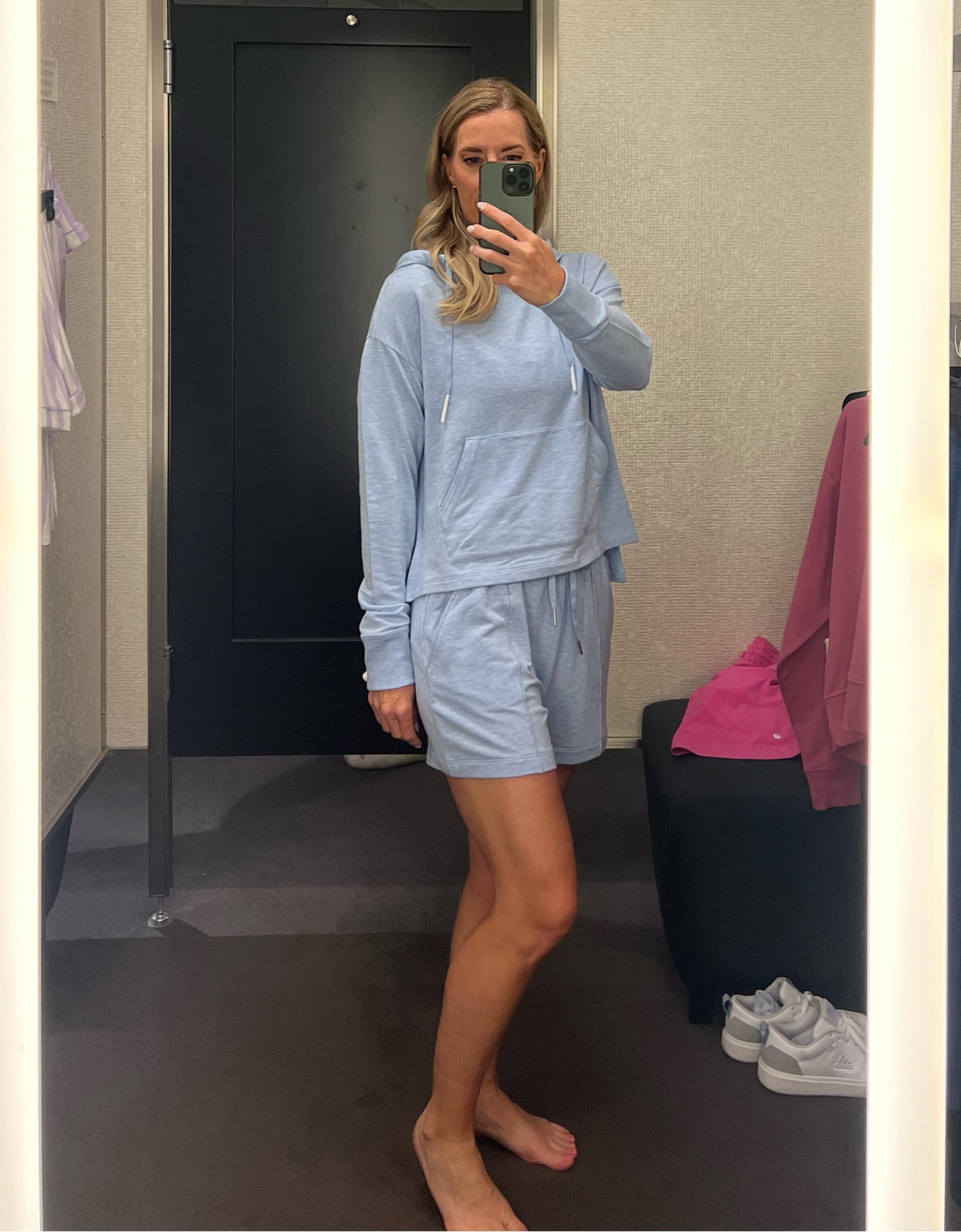 Nordstrom anniversary sale. TM lounge wear shorts and matching hoodie. So soft and comfortable. I’ll be taking this on my beach vacation. 

#LTKxNSale #LTKActive #LTKSaleAlert