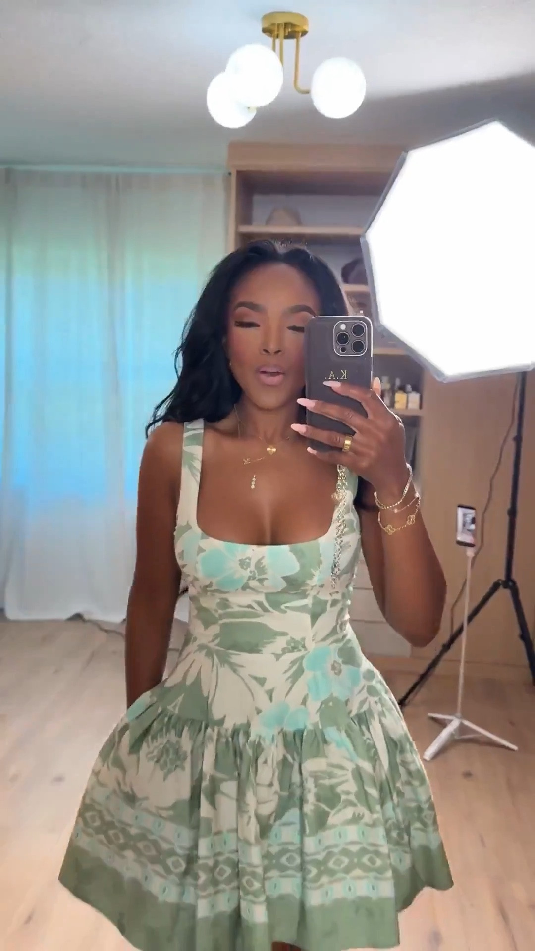 Scroll to shop this soft floral moment 🌿  

This dress is giving effortless feminine energy with the flowy silhouette and subtle green floral print. It’s lightweight, flattering, and perfect for those days you want to look put together with minimal effort. Dresses like this are easy one-and-done outfits, so your cost per wear drops fast.

Perfect for brunch, vacations, daytime dates, and spring/summer outings.

📏 Measurements: 5’4”, 140 lbs, 34D bust, 27” waist, 40” hips

Follow me on Instagram and YouTube @kirasfashionfinds

  

#LTKPetite #LTKgrwm #LTKootd