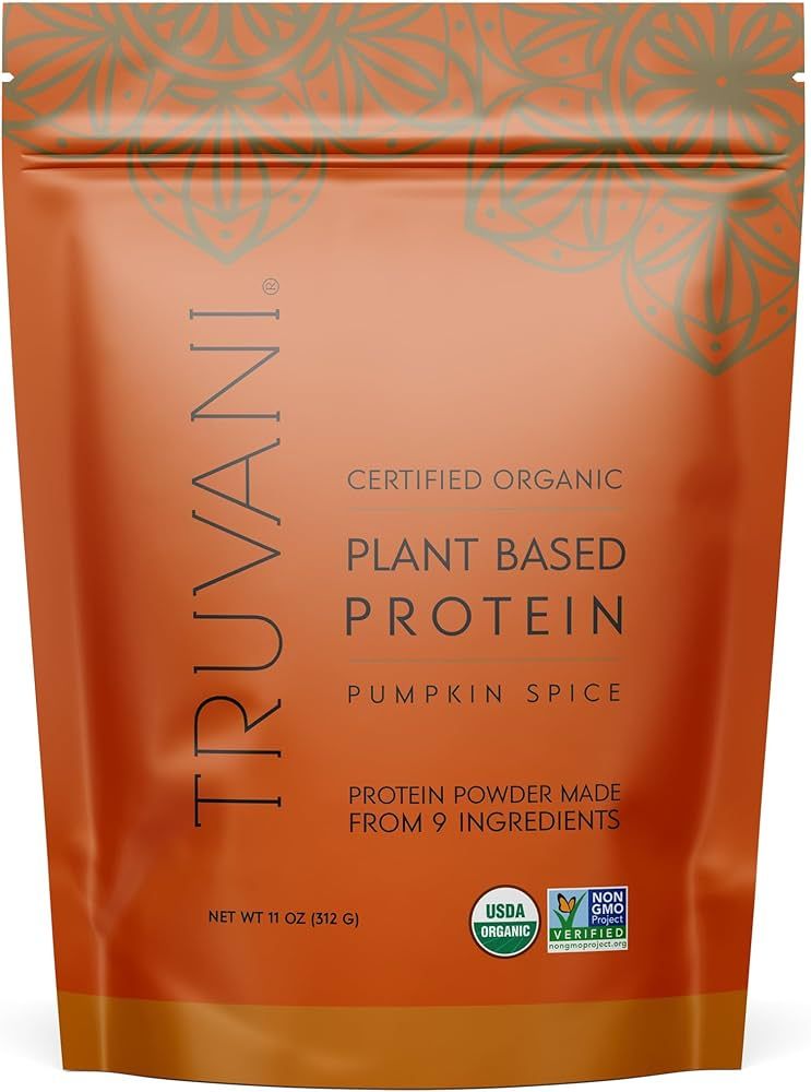 Truvani Organic Vegan Protein Powder Pumpkin Spice - 20g of Plant Based Protein, Organic Protein ... | Amazon (US)
