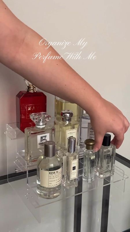 The best perfume organizer from #Amazon - only $10 and so sturdy and good quality. Also comes in other sizes in case you want to display more perfumes. 

#LTKunder50 #LTKbeauty #LTKFind