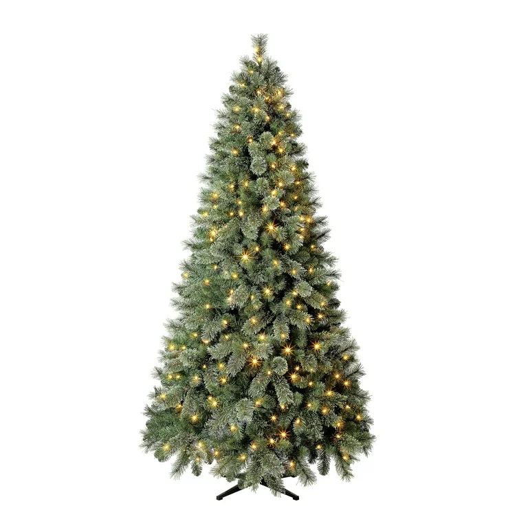7.5 ft Pre-Lit Liberty Pine Artificial Christmas Tree, Color-Changing LED Lights, by Holiday Time | Walmart (US)