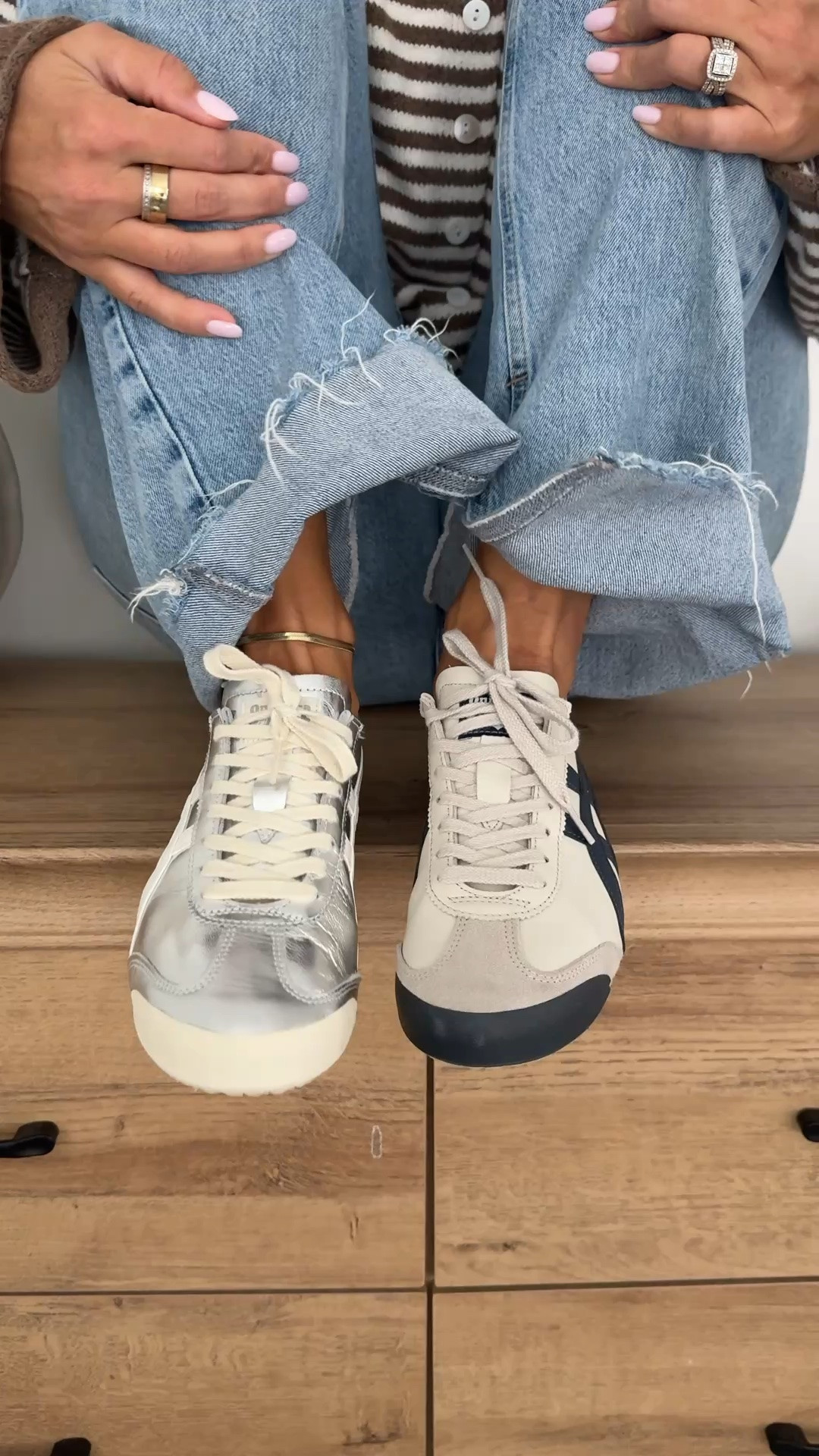 Onitsukas 🤍💙

#LTKWorkwear #LTKMidsize #LTKSaleAlert