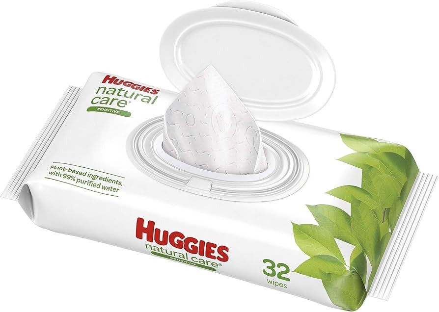 Huggies Natural Care, Baby Wipes, Unscented, 32 Count | Amazon (US)