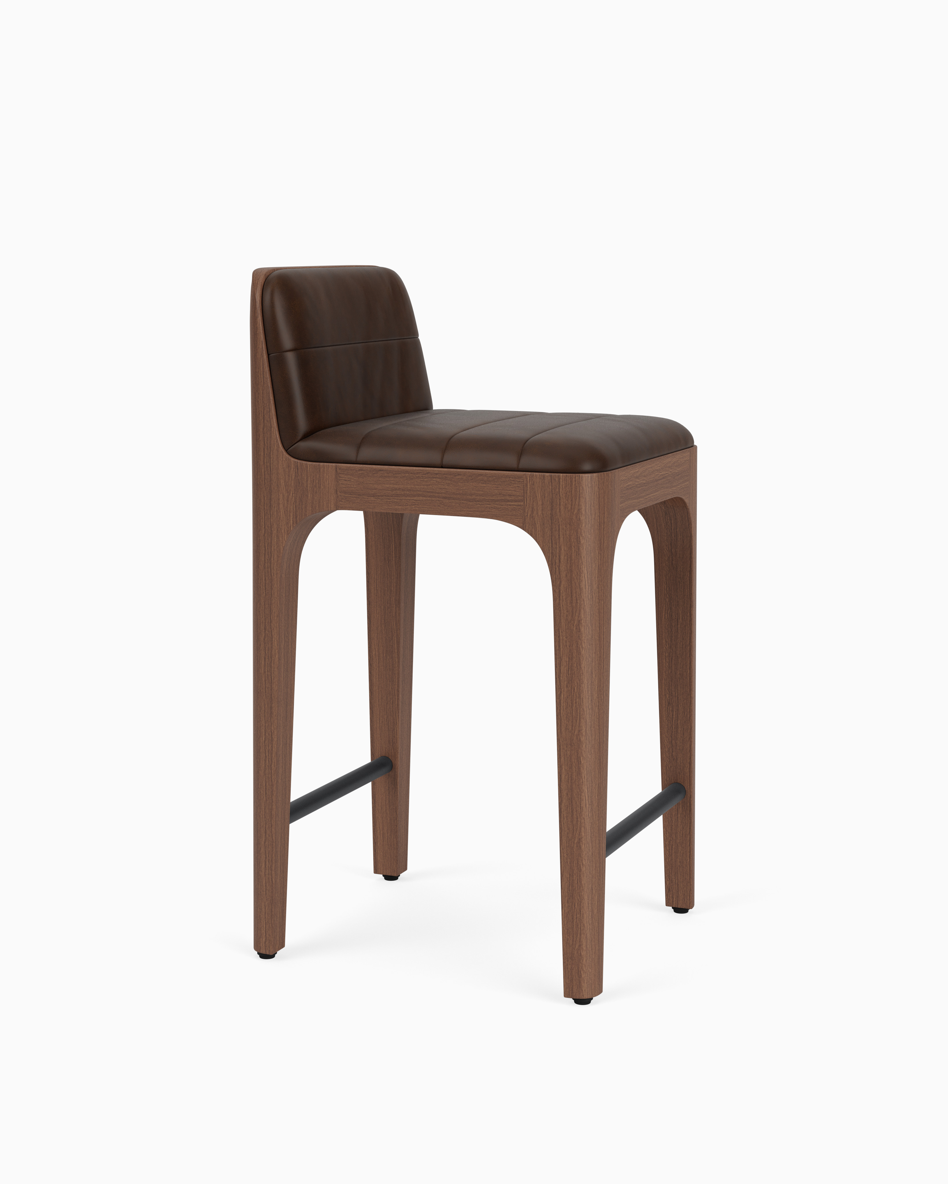 Canyon Counter Stool | Modern Counter Stools in Leather or Velvet | Denver Modern