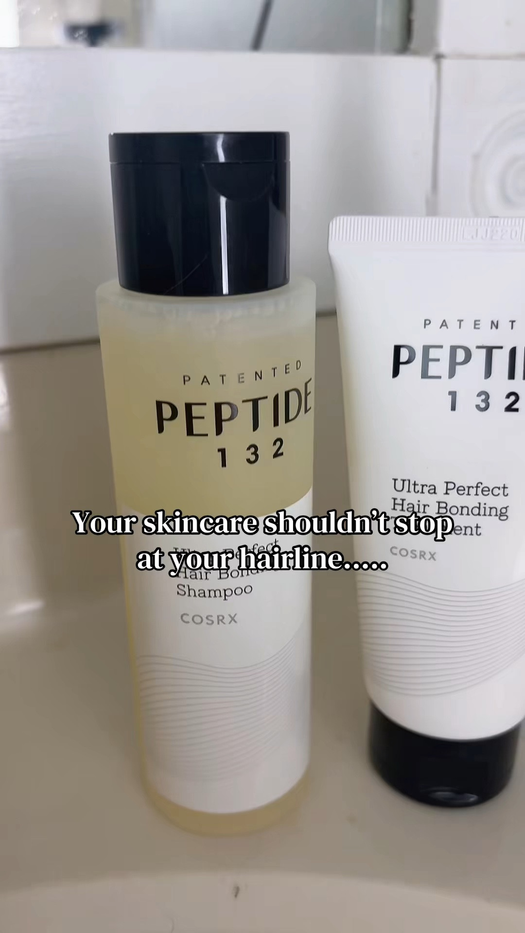 Cosrx 132 peptide repair and strengthen line! It’s so good and has worked wonders on my hair!

#LTKgrwm #LTKBeauty #LTKselfcare