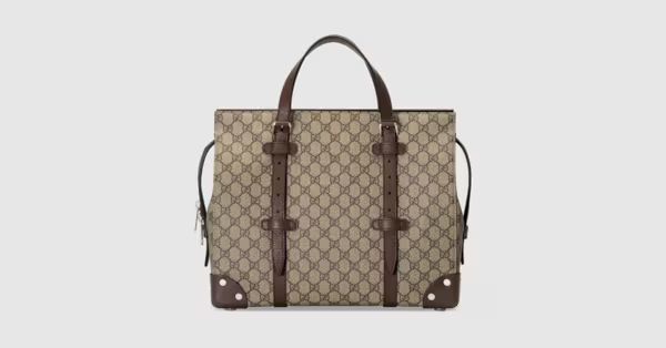 GG tote bag with leather details | Gucci (US)