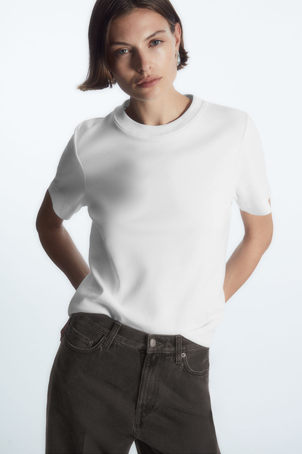 THE CLEAN CUT T-SHIRT - White - COS | COS UK